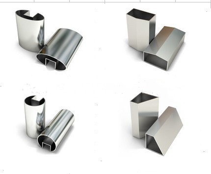 304/316jy官网入口凹槽偏槽管 光滑拉丝面镜面 椭圆异型钢管厂家批