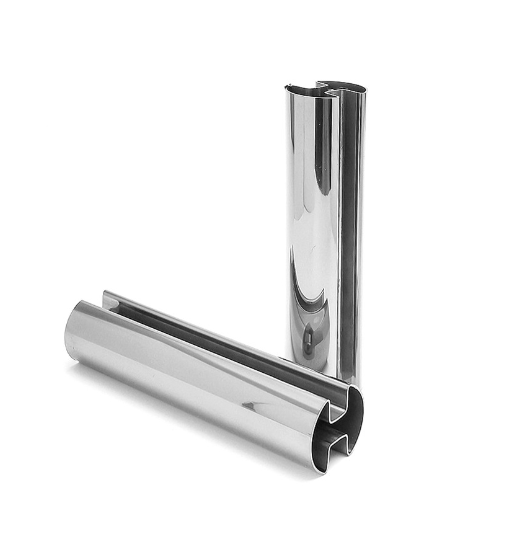 jy官网入口镜面管、jy官网入口槽管、jy官网入口圆单槽管、玻璃扶手用槽管