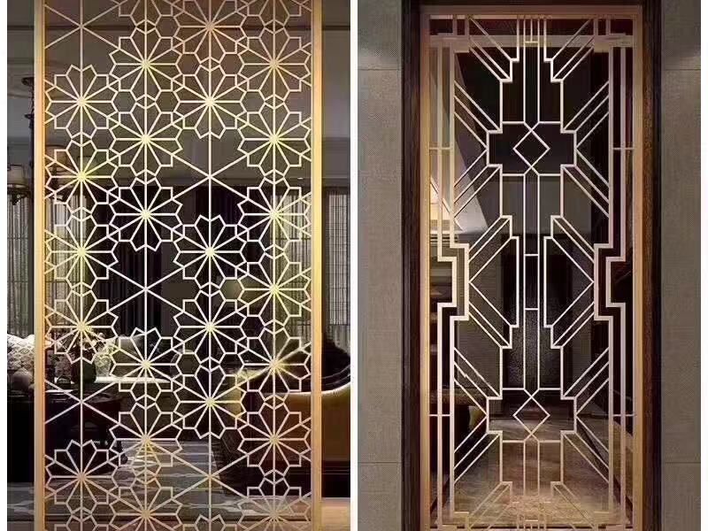 jy官网入口玫瑰金屏风用抛光